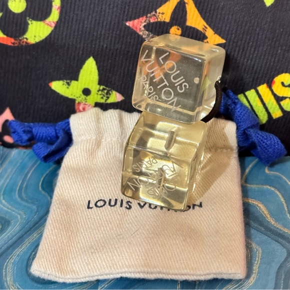 SALE- Louis Vuitton LV Sparks Hair Cubes (Light Yellow) - EUC - Picture 1 of 5